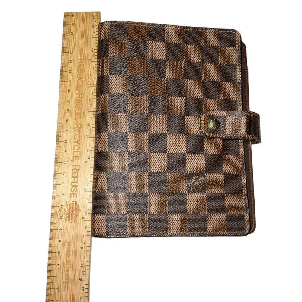 Louis Vuitton Damier Ebene Medium MM Ring Agenda Cover
